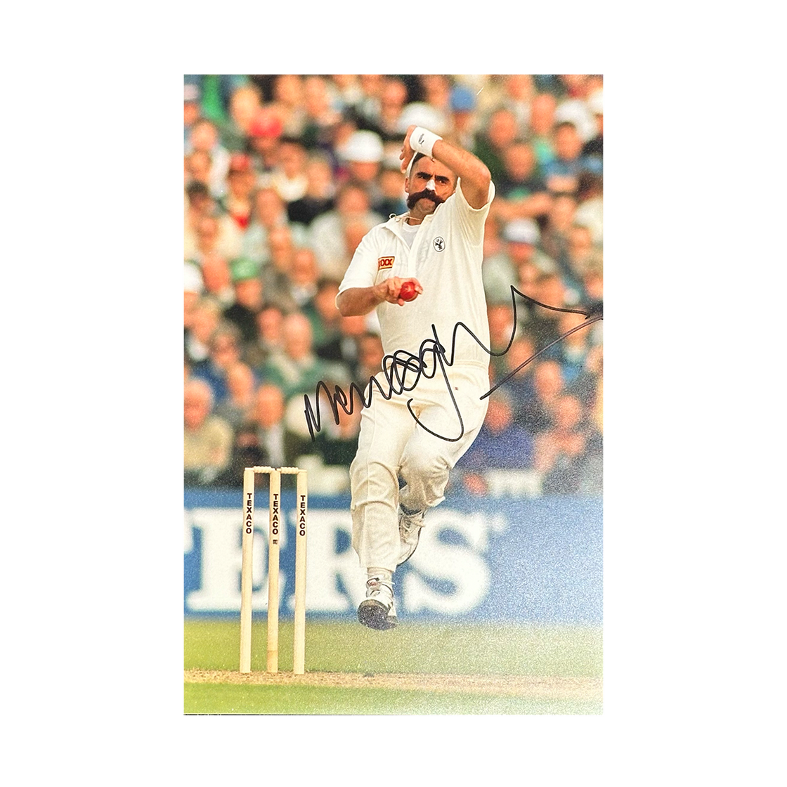 Merv Hughes Signed 12x8 Image #3