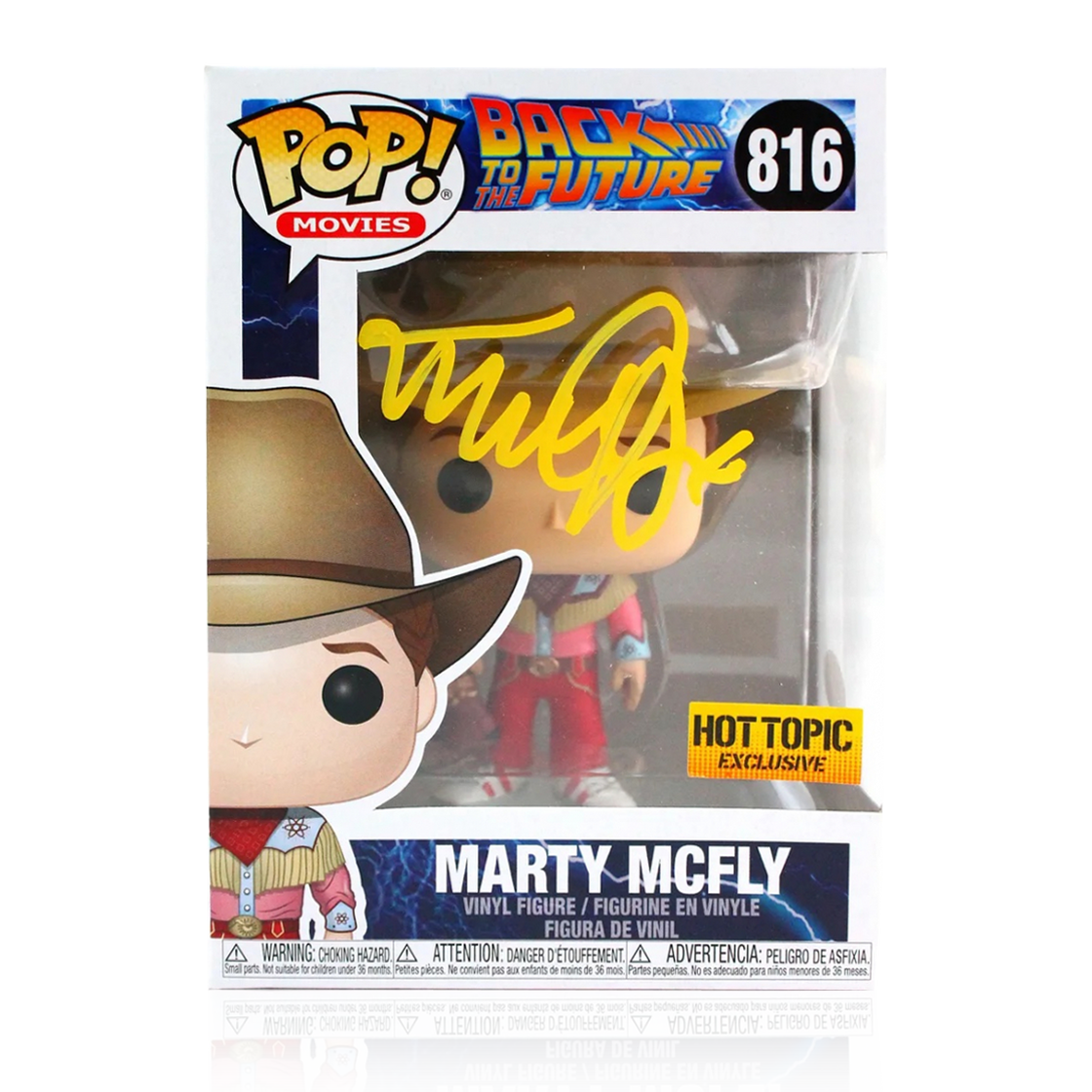 Michael J. Fox Signed Back to the Future Marty McFly Funko Pop! (JSA)