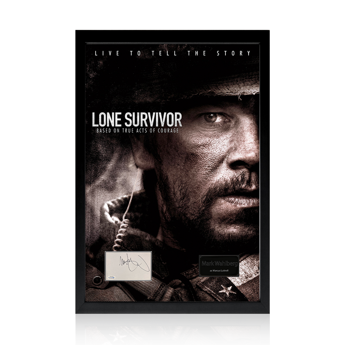 Mark Wahlberg Signed Lone Survivor Iconic Frame (ACOA)