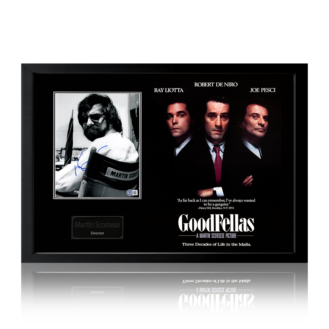 Martin Scorsese Signed Goodfellas Image Iconic Frame (Beckett)