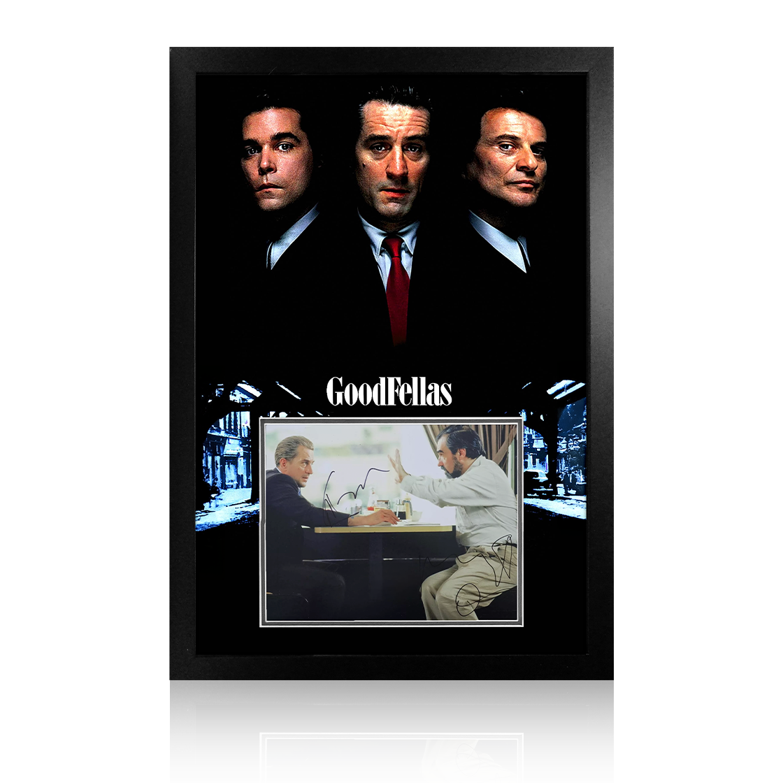 Martin Scorsese & Robert De Niro Signed Goodfellas Premium Frame