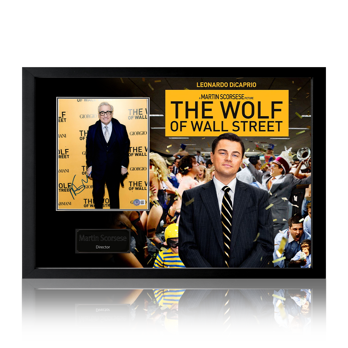 Martin Scorsese Signed The Wolf Of Wall Street Image Iconic Frame (Beckett)