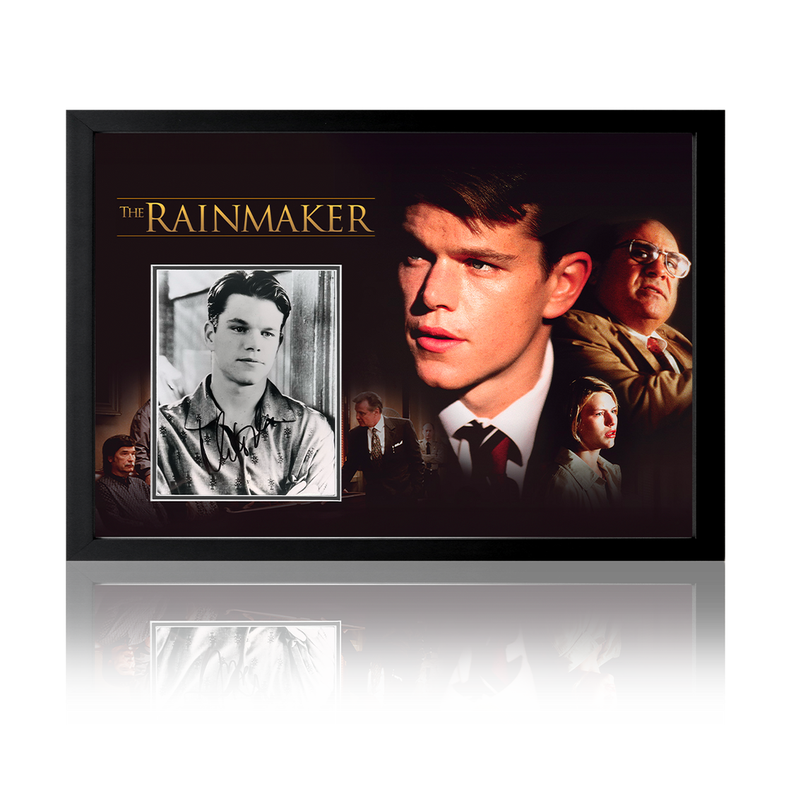 Matt Damon Signed The Rainmaker Iconic Frame (ACOA)