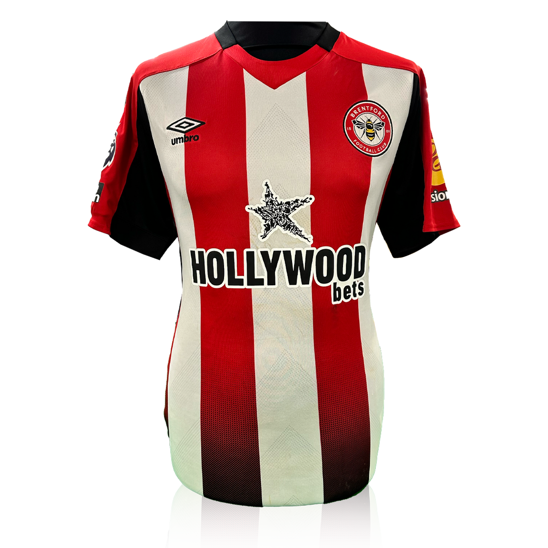 Neal Maupay Match Worn Brentford Shirt