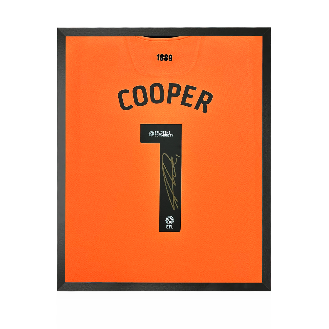 Michael Cooper Signed Sheffield United 24/25 Shirt Compact Display