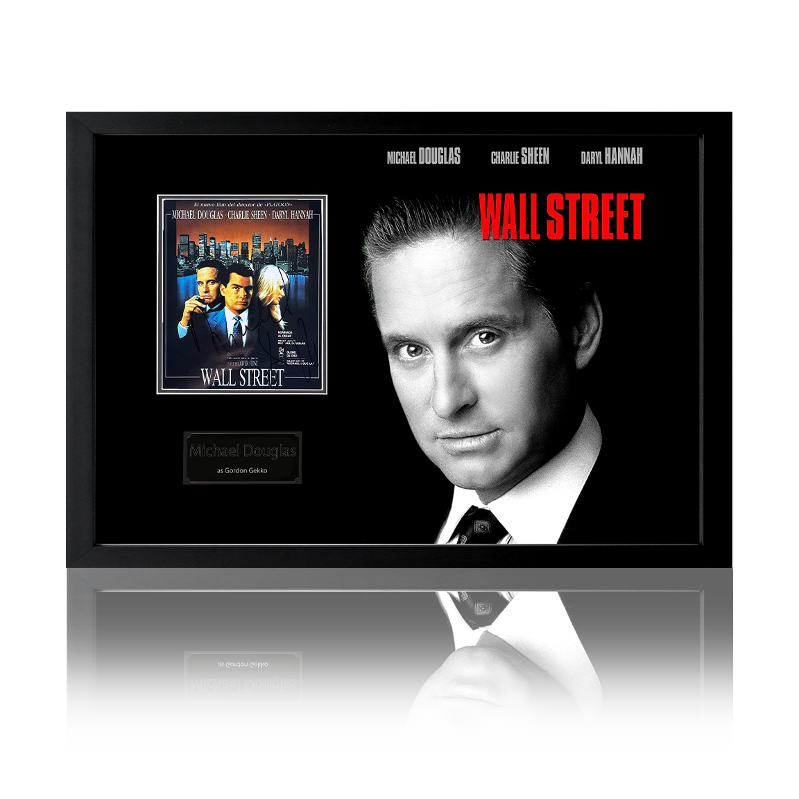 Michael Douglas Signed Wall Street Iconic Frame (ACOA) The Fan Cave