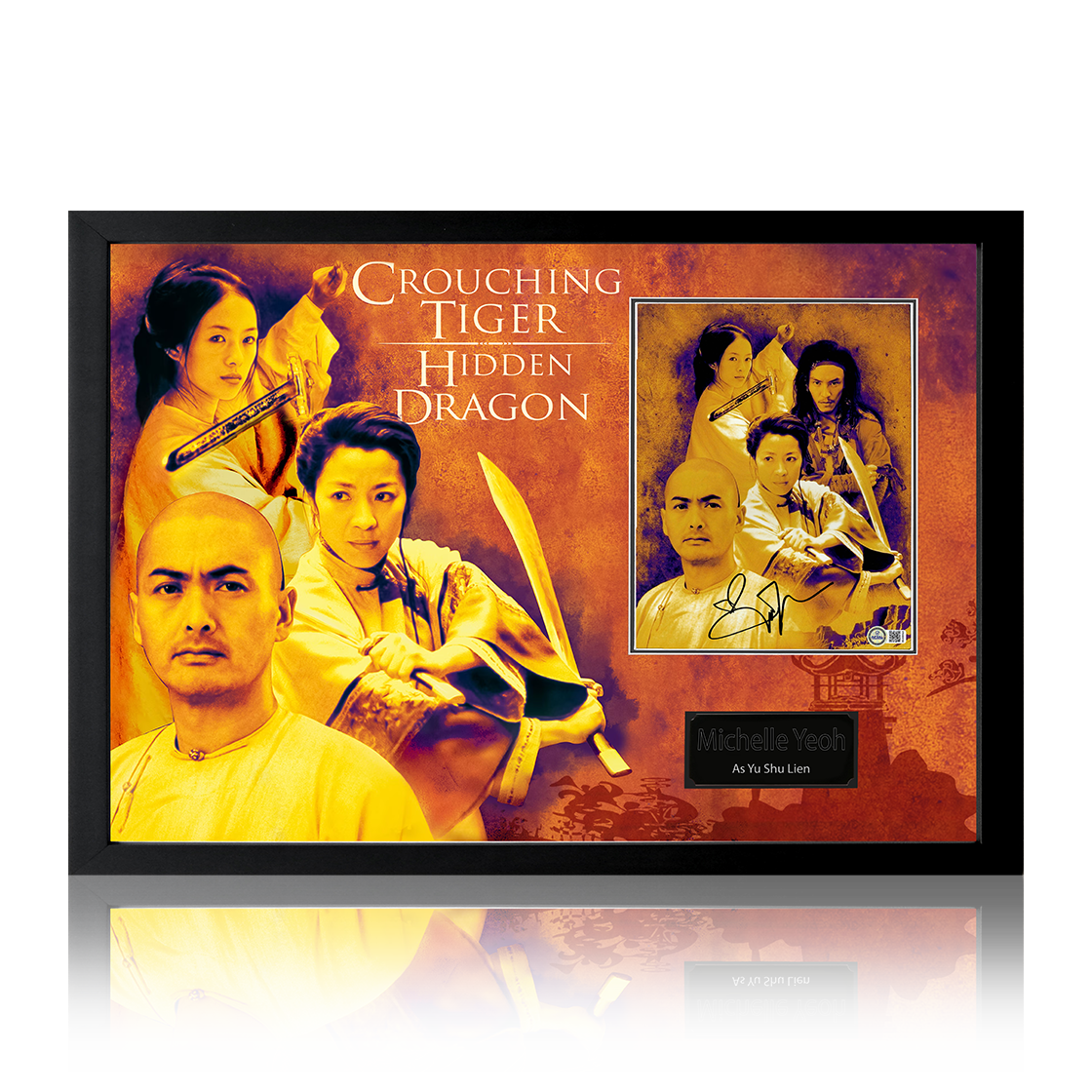 Michelle Yeoh Signed Crouching Tiger, Hidden Dragon Image Iconic Frame (AFTAL Authentication)