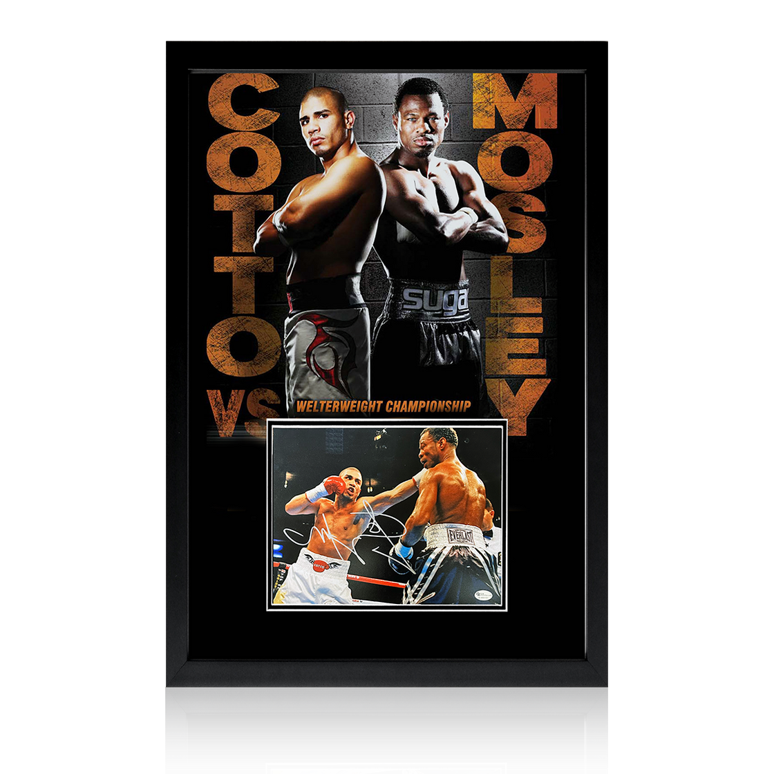 Miguel Cotto Signed Boxing Poster Iconic Frame