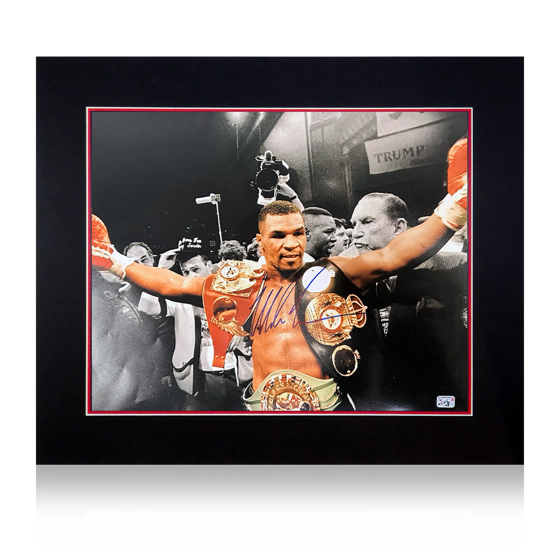 Mike Tyson Signed 20x16 Deluxe Mount Display