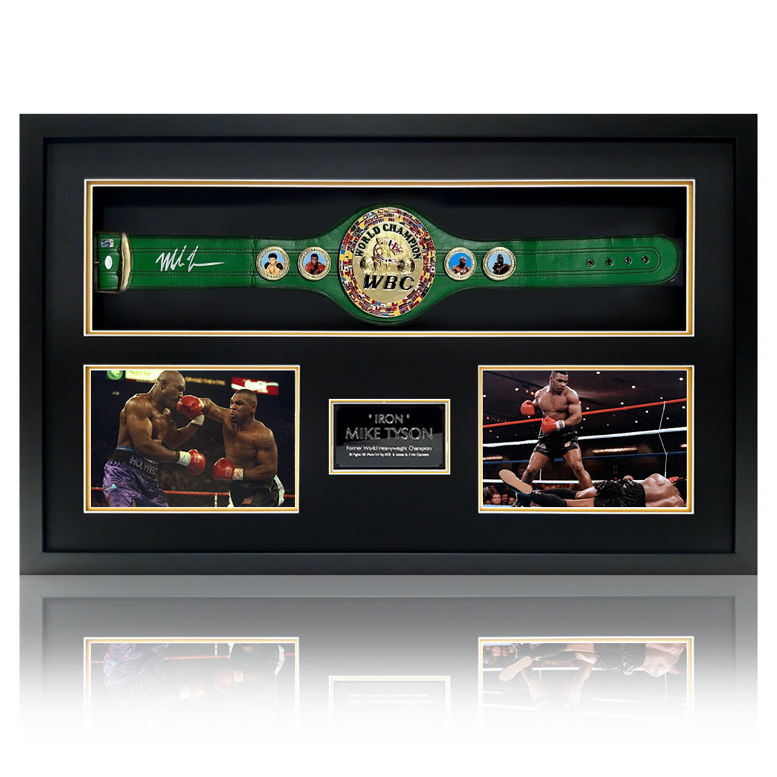 Mike Tyson Signed WBC Belt Premium Frame (JSA)