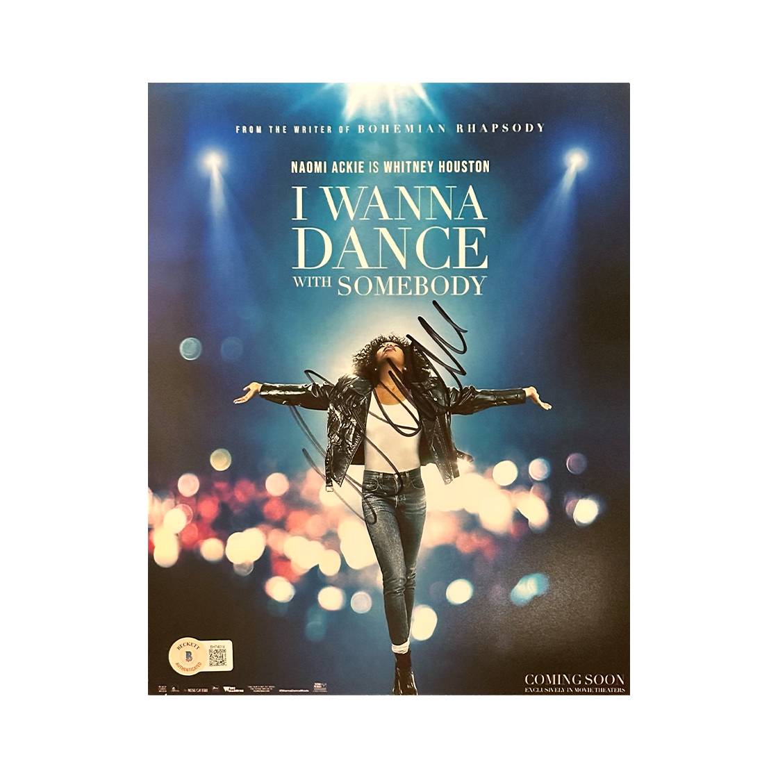 Naomi Ackie Signed I Wanna Dance With Somebody 10x8 Image (Beckett)