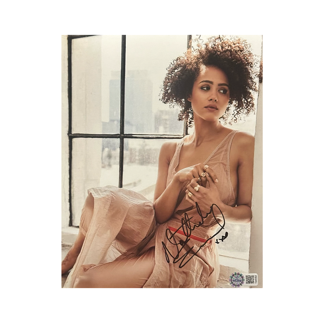 Nathalie Emmanuel Signed 10x8 Image (AFTAL Authenticated)