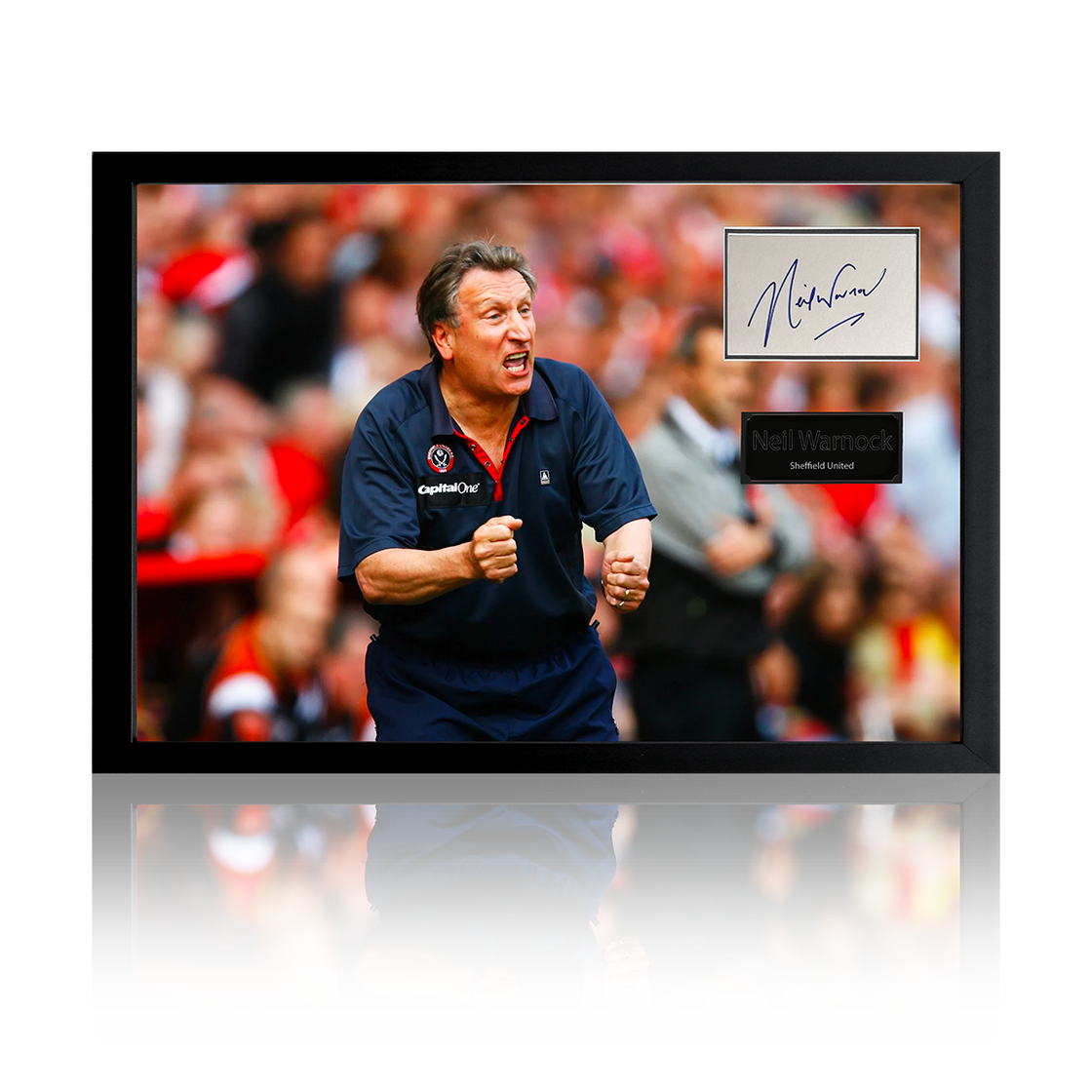 Neil Warnock Signed Sheffield United Iconic Frame