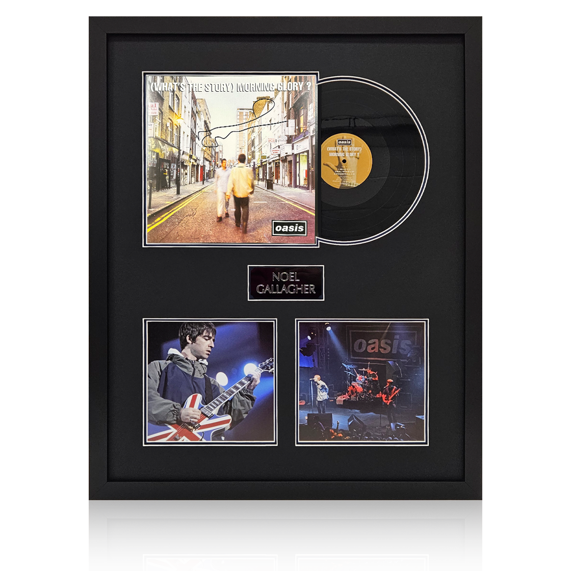 Noel Gallagher Signed Oasis LP Elite Frame (AFTAL)