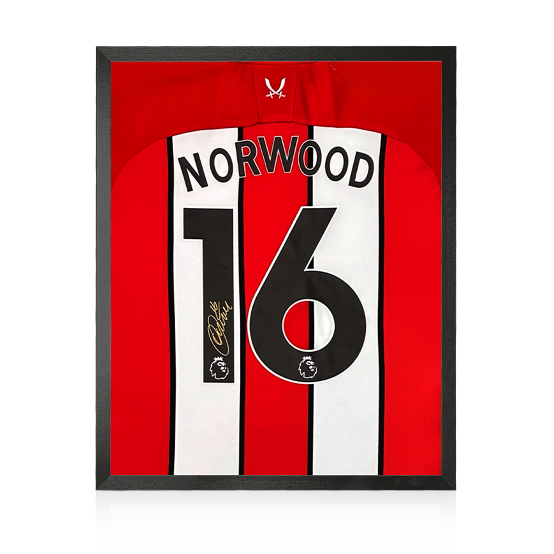 Ollie Norwood Signed Sheffield United 23/24 Shirt Compact Display