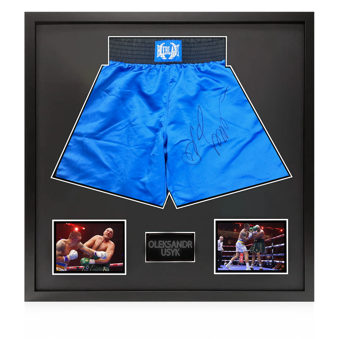 Oleksandr Usyk Signed Shorts Elite Frame