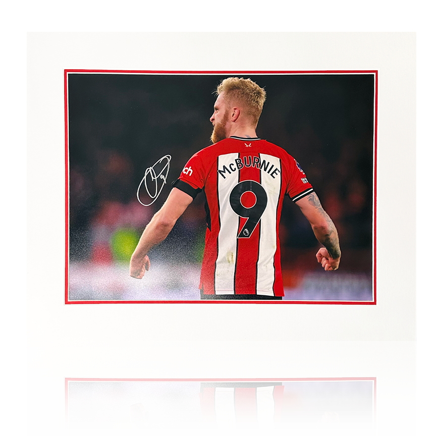 Oli McBurnie Signed Sheffield United Mount