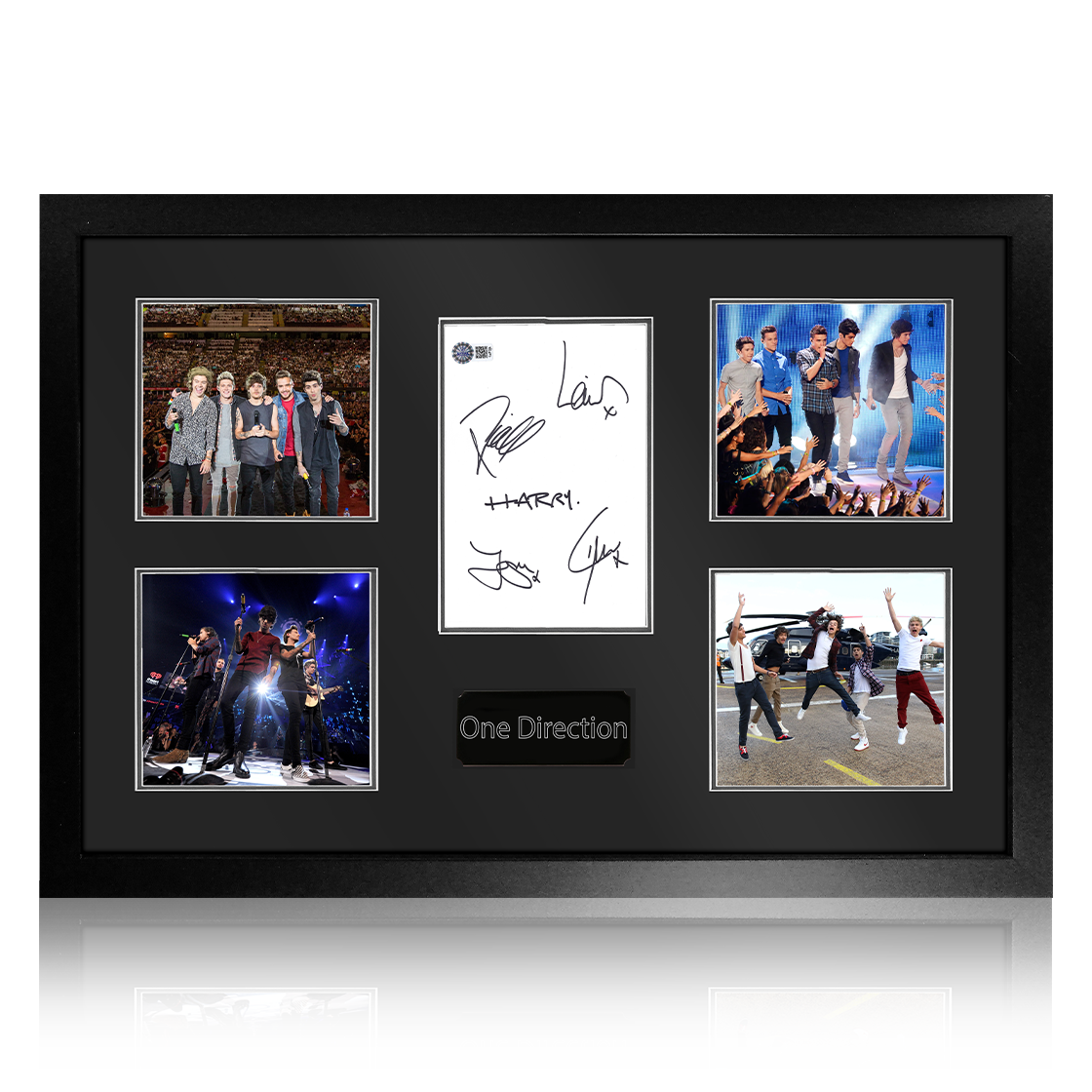 One Direction Band Signed Iconic Frame (AFTAL Authentication)