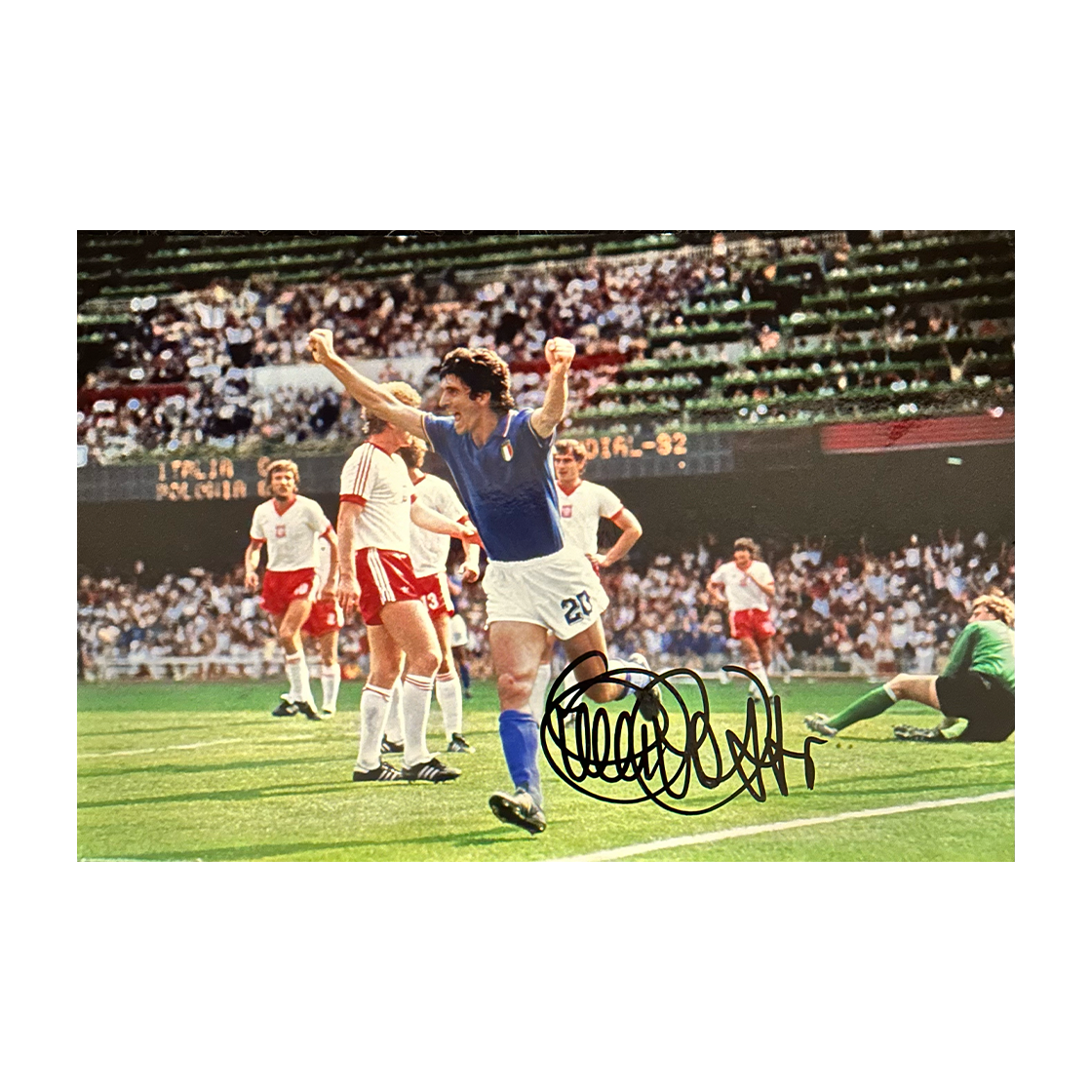 Paolo Rossi Signed Italy 12x8 Photo 1