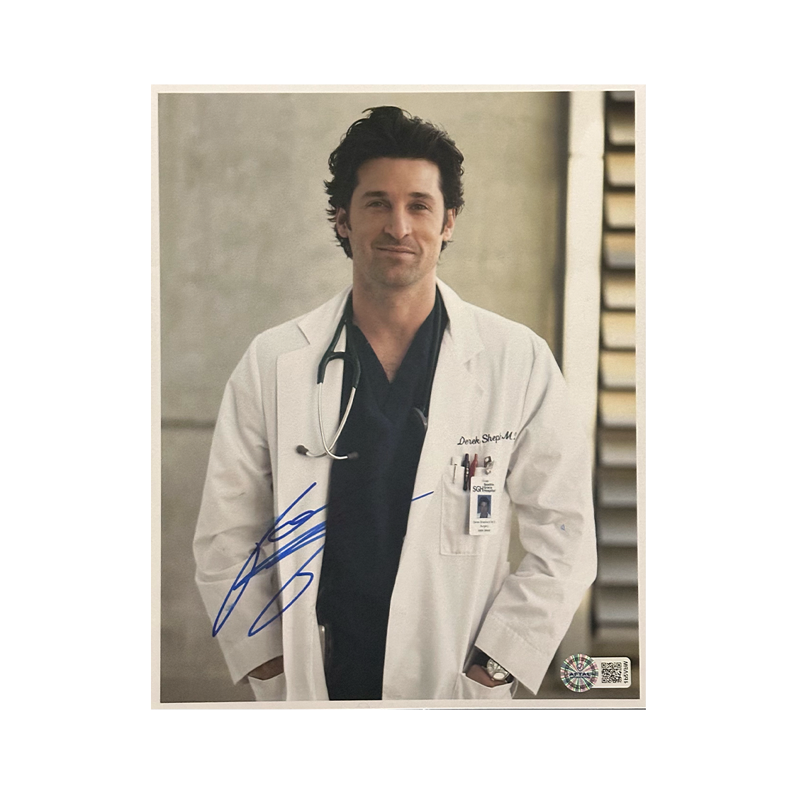 Patrick Dempsey Signed Grey's Anatomy 10x8 Image 2 (AFTAL Authenticated)