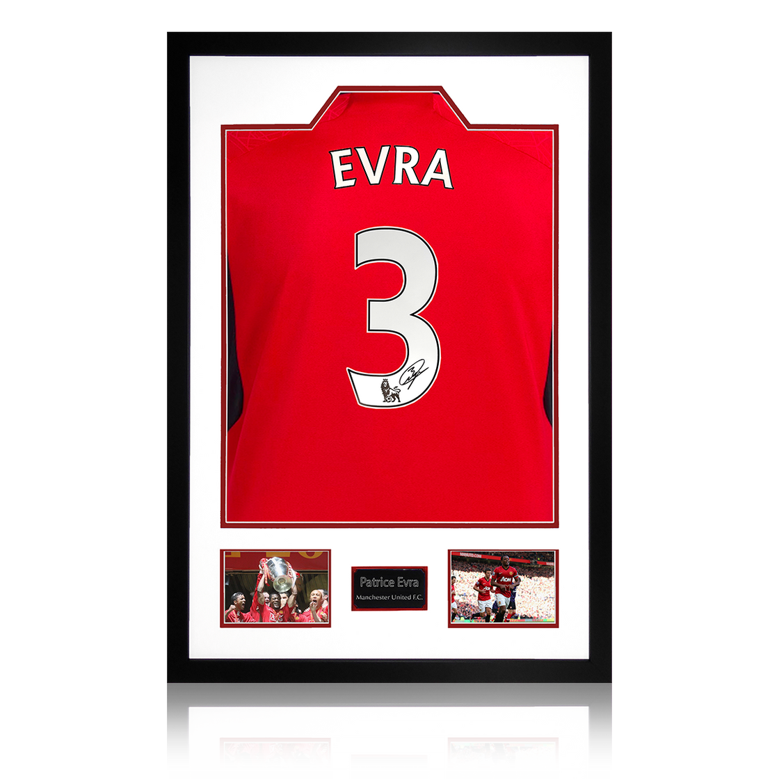 Patrice Evra Signed Manchester United Premium Frame