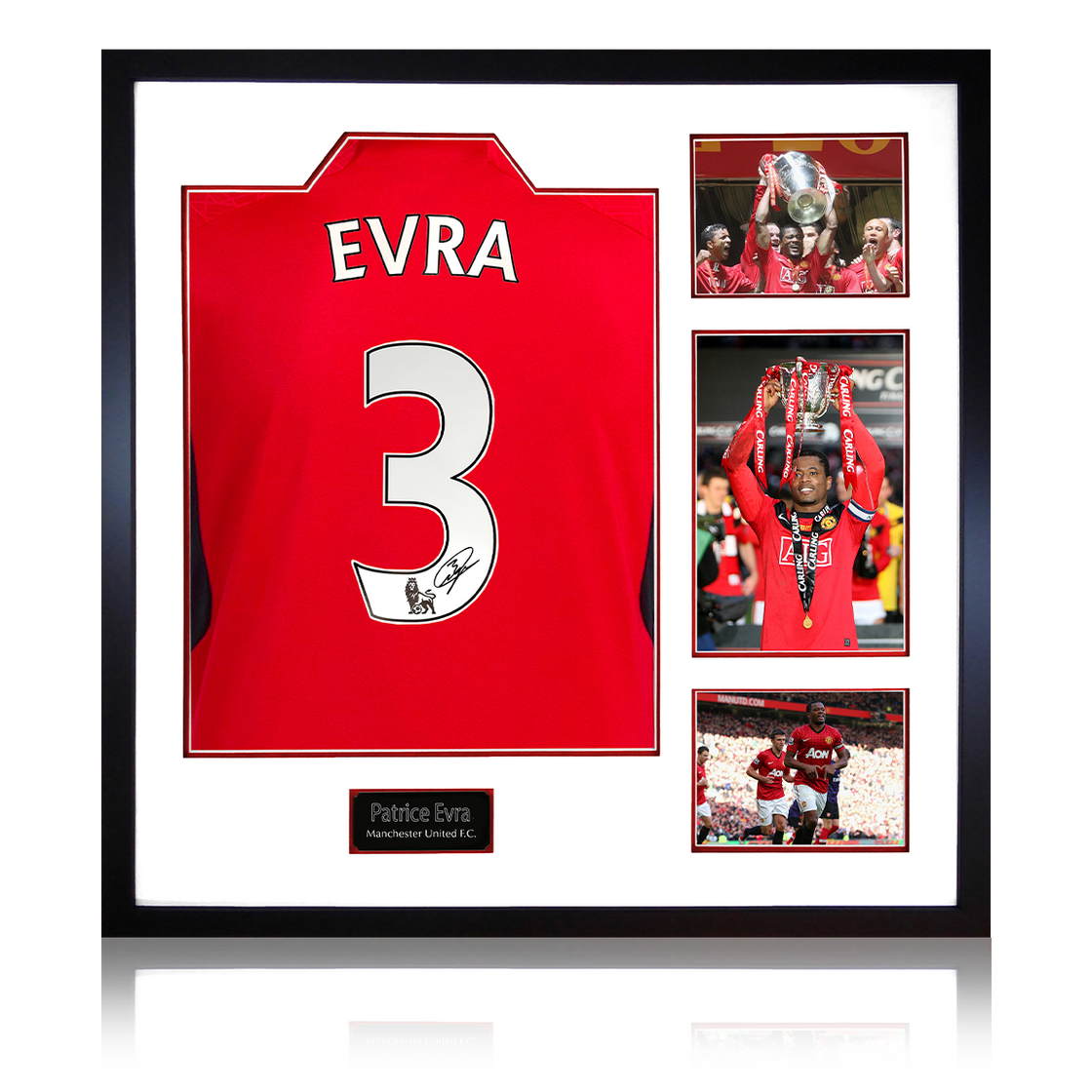 Patrice Evra Signed Manchester United Elite Frame