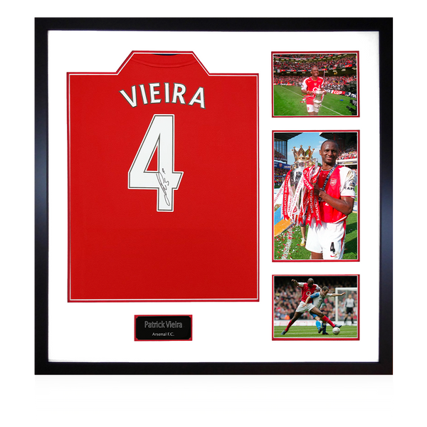 Patrick Vieira signed Arsenal shirt - All Star Signings