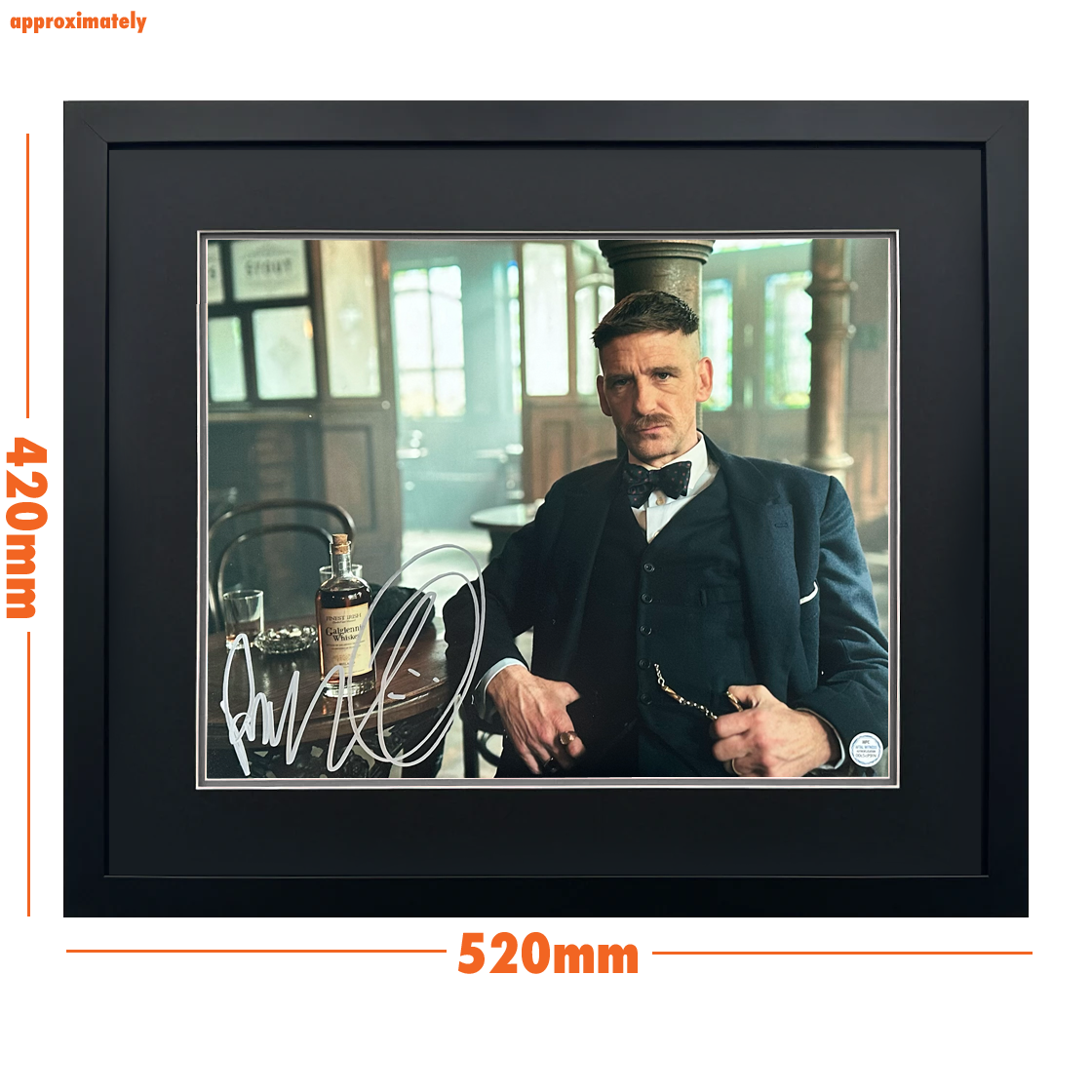 Paul Anderson Signed Peaky Blinders Image Deluxe Mount Frame #3 (AFTAL Witness)