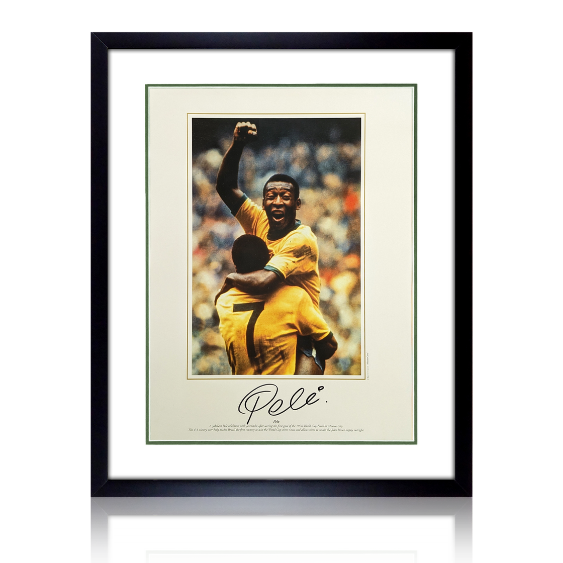 Pele Signed 'Iconic' Brazil Deluxe Mount Display