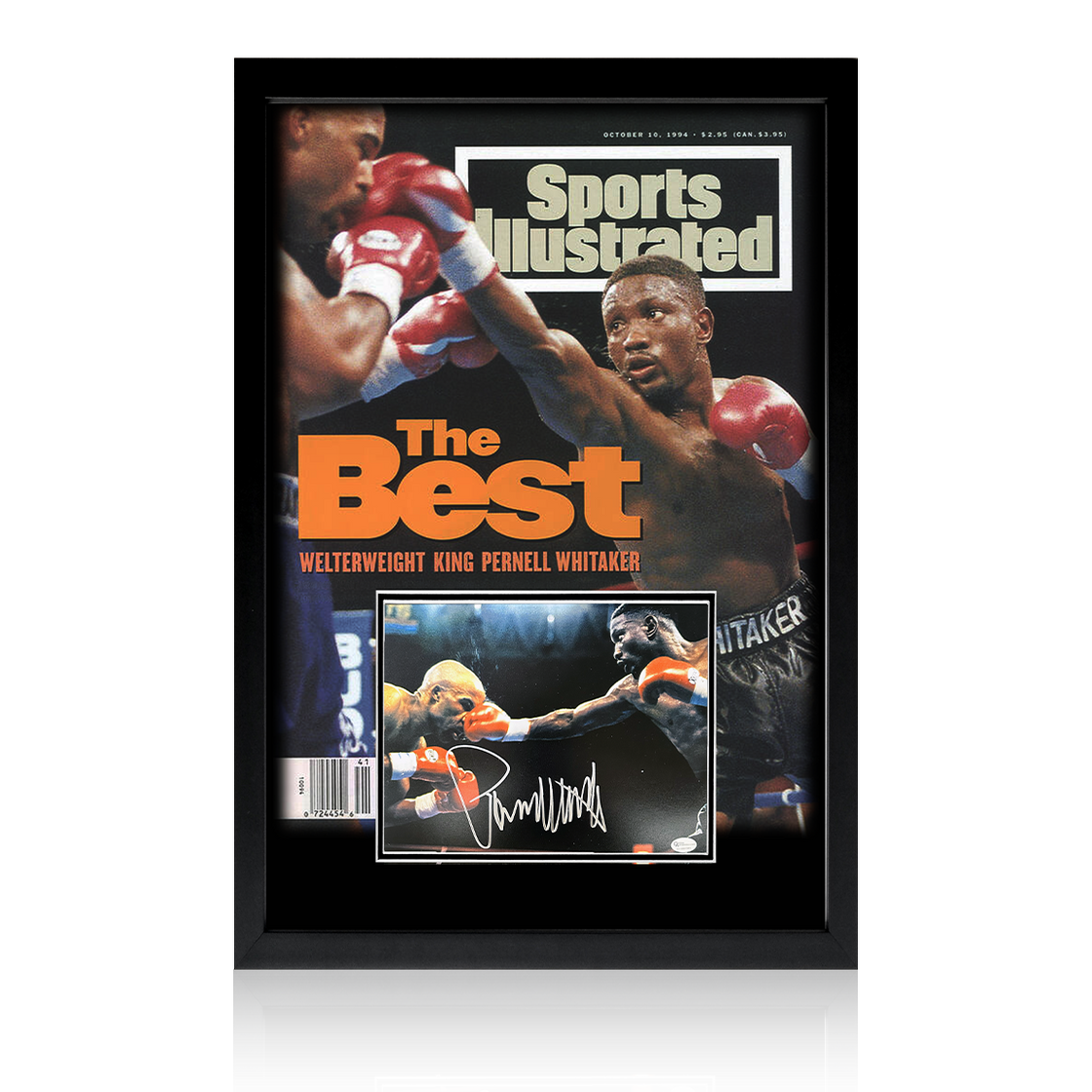 Pernell Whitaker Signed Boxing Iconic Frame