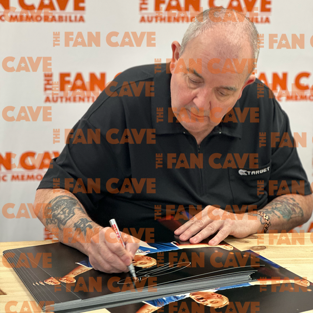 Phil Taylor Signed Image Deluxe Mount