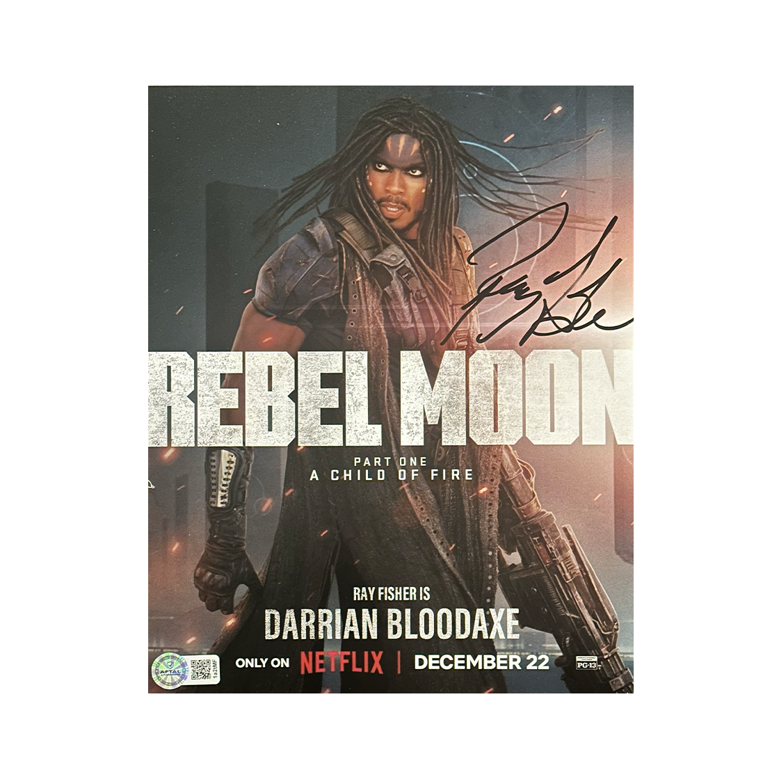 Ray Fisher Signed Rebel Moon 10x8 Image (AFTAL Authenticated)