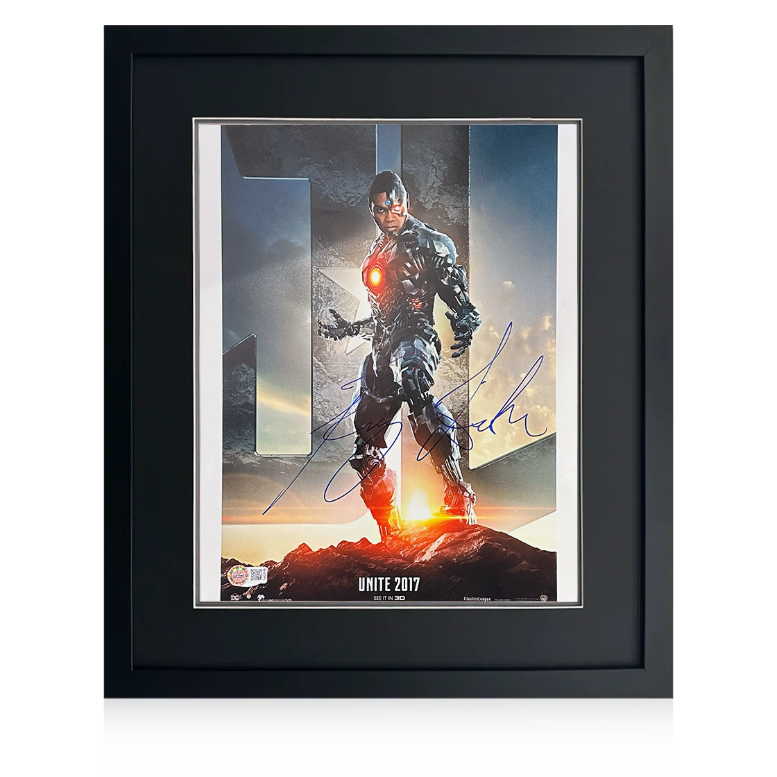 Ray Fisher Signed Justice League Image Compact Frame #1 (AFTAL)