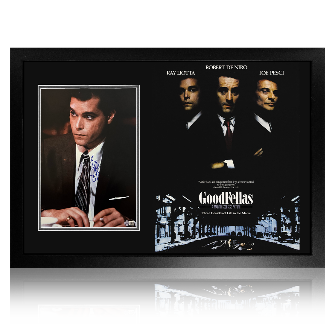 Ray Liotta Signed Goodfellas Image Premium Frame (AFTAL Authentication)