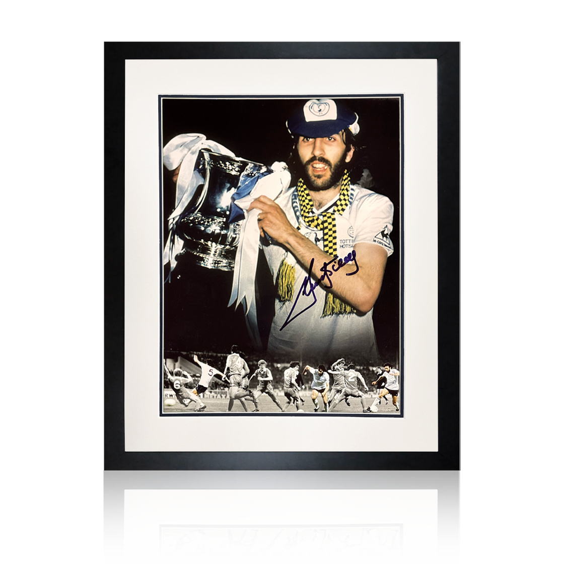 Ricky Villa Signed Tottenham Hotspur Deluxe Mount Display