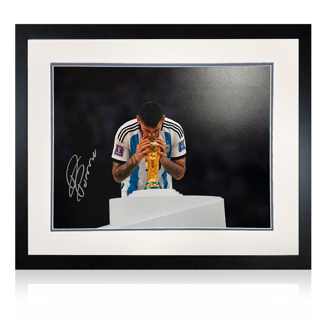 Cristian Romero Signed Argentina Deluxe Mount Display #2