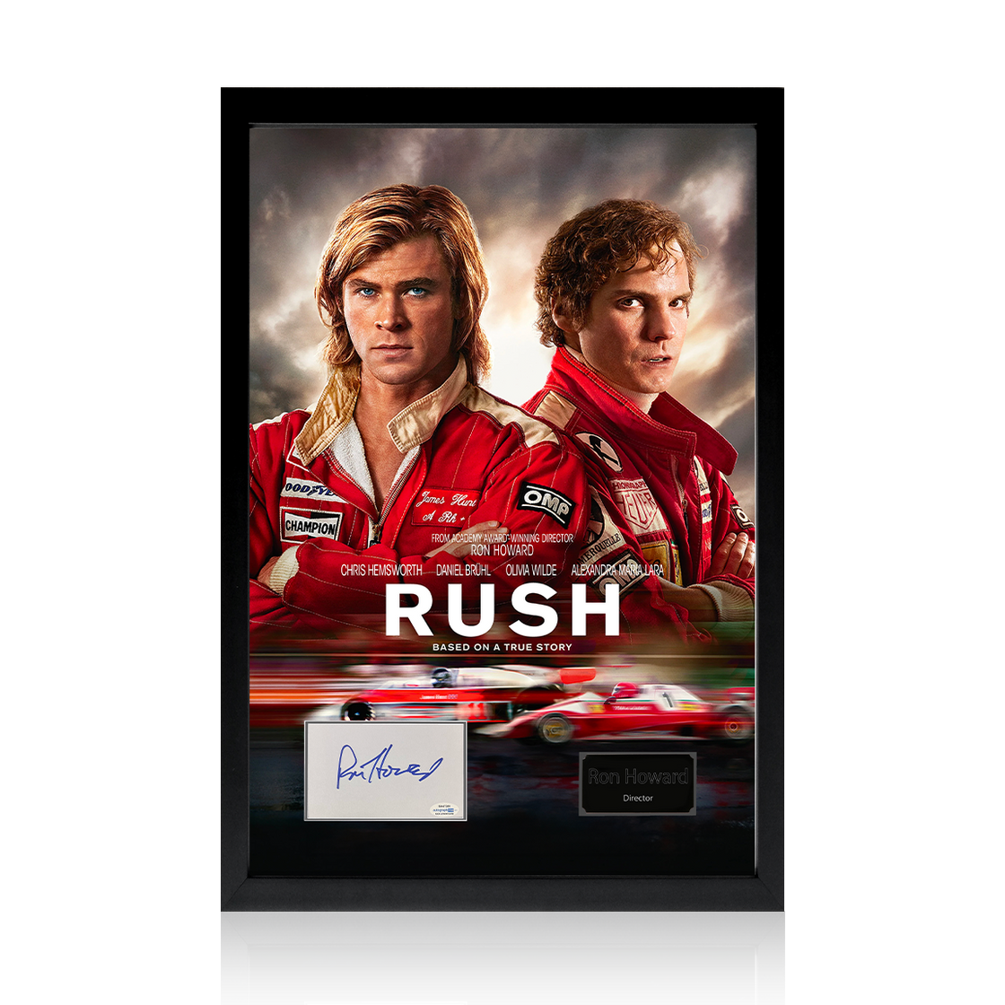 Ron Howard Signed Rush Iconic Frame (ACOA)