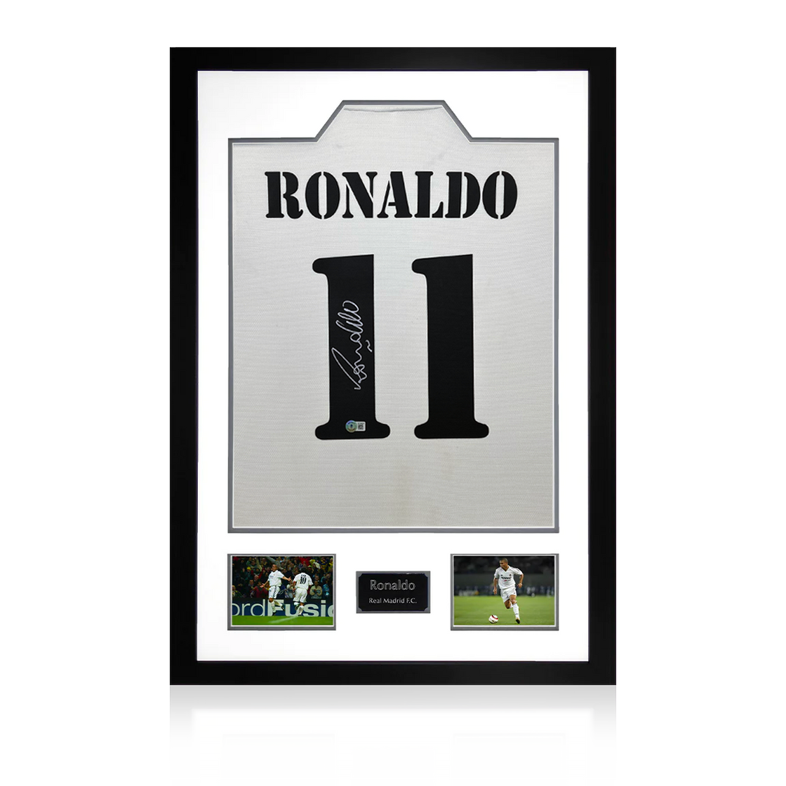 Ronaldo Signed Real Madrid Shirt Premium Frame