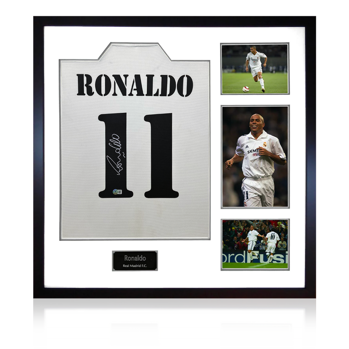 Ronaldo Signed Real Madrid Shirt Elite Frame