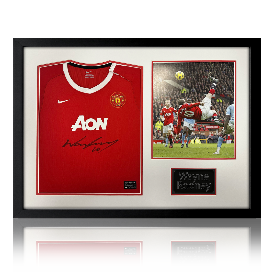 Wayne Rooney Signed Manchester United Shirt Iconic Frame