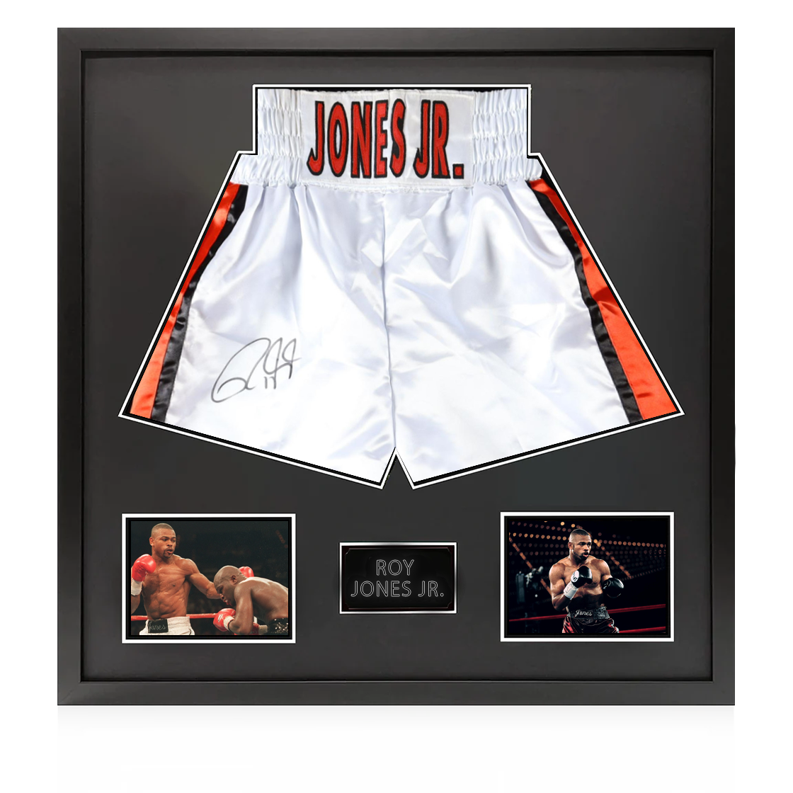 Roy Jones Jr. Signed Shorts Elite Frame (Beckett)