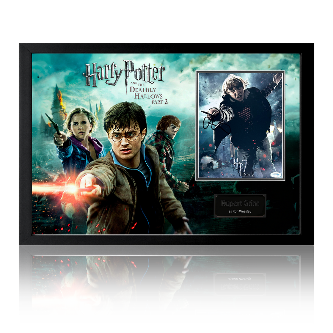 Rupert Grint Signed Harry Potter Ron Weasley Hogwarts Battle Iconic Frame (ACOA)