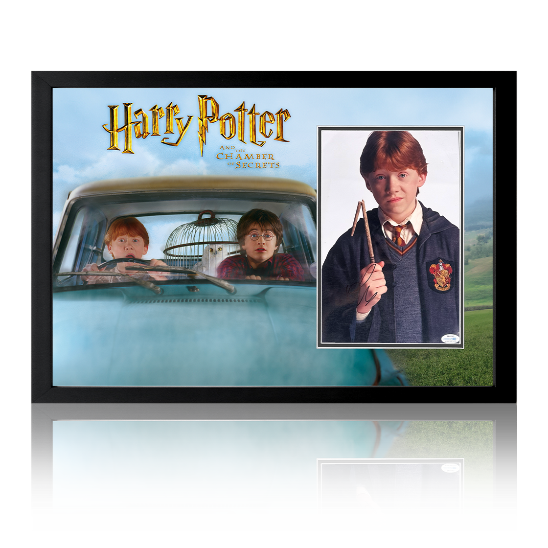 Rupert Grint Signed Harry Potter Ron Weasley Broken Wand Iconic Frame (ACOA)