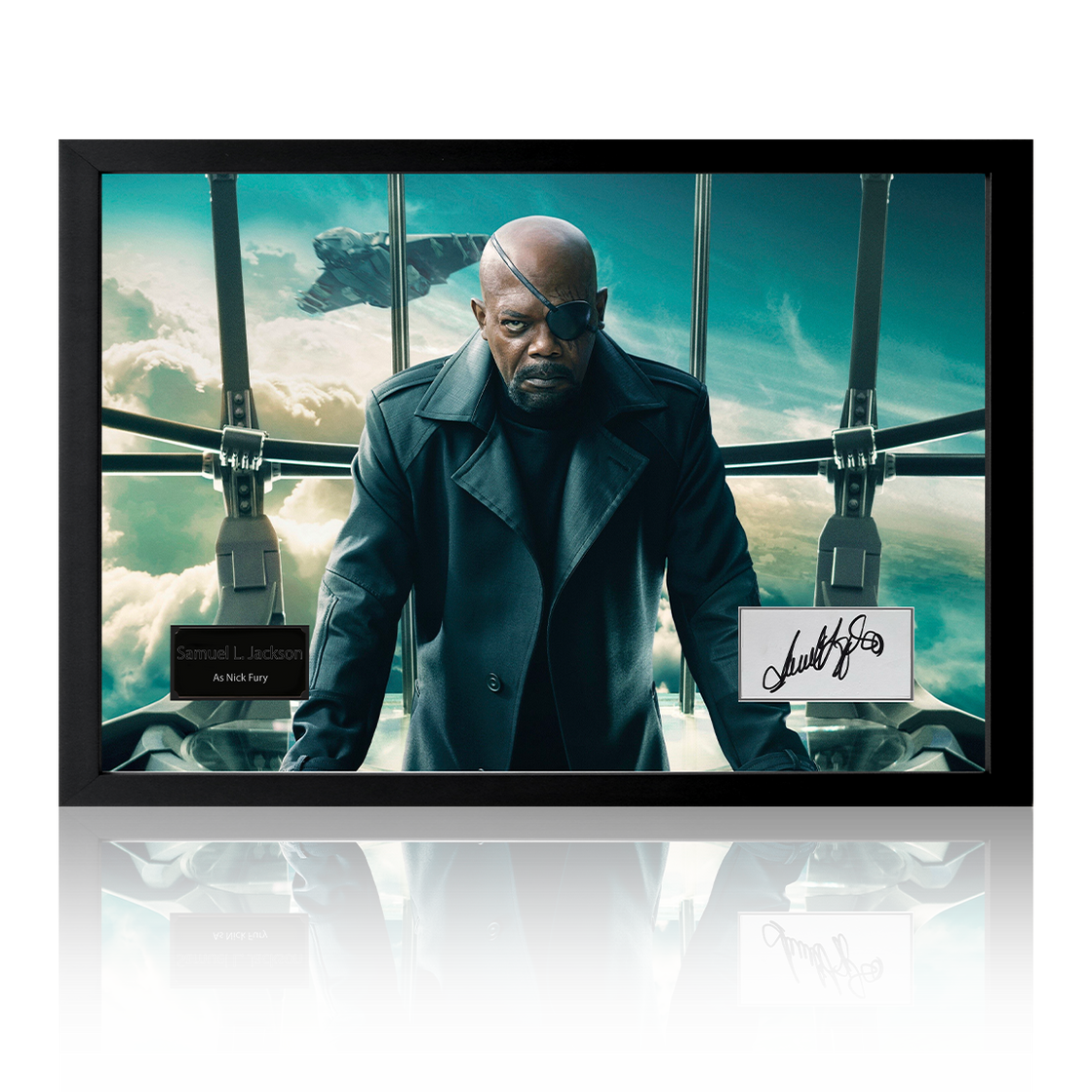 Samuel L. Jackson Marvel Nick Fury Signed Iconic Frame (ACOA)