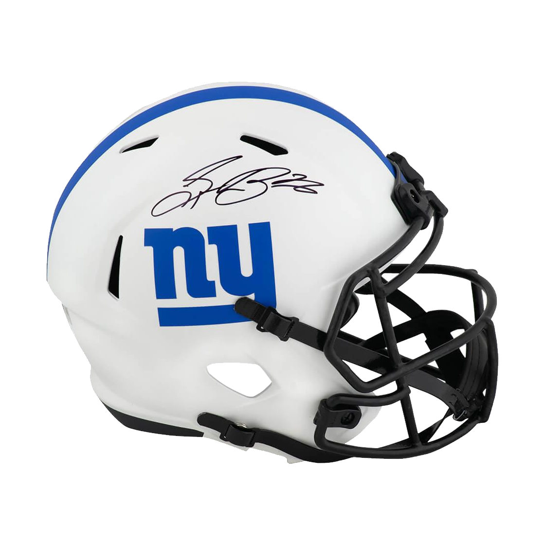 Saquon Barkley Signed Giants Full-Size Lunar Eclipse Alternate Speed Helmet (Fanatics)