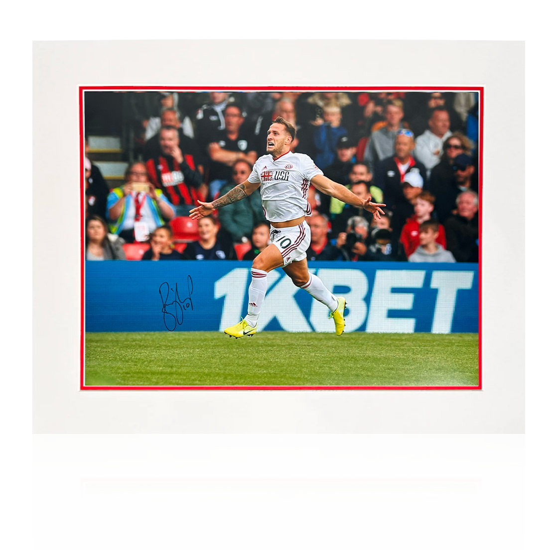 Billy Sharp Signed First Premier League Goal Sheffield United Mount