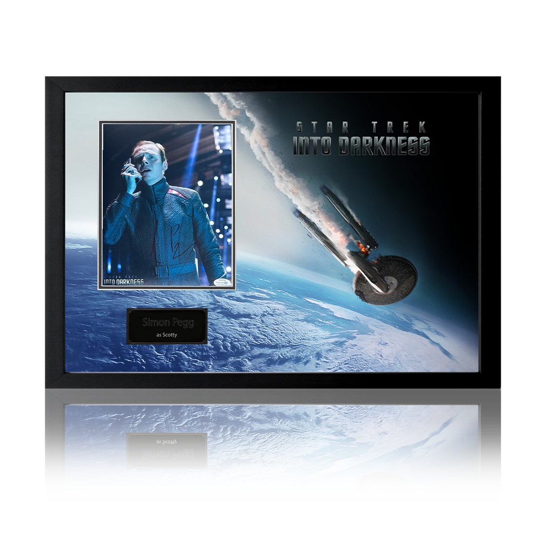 Simon Pegg "Scotty" Framed Star Trek Iconic Frame (ACOA)