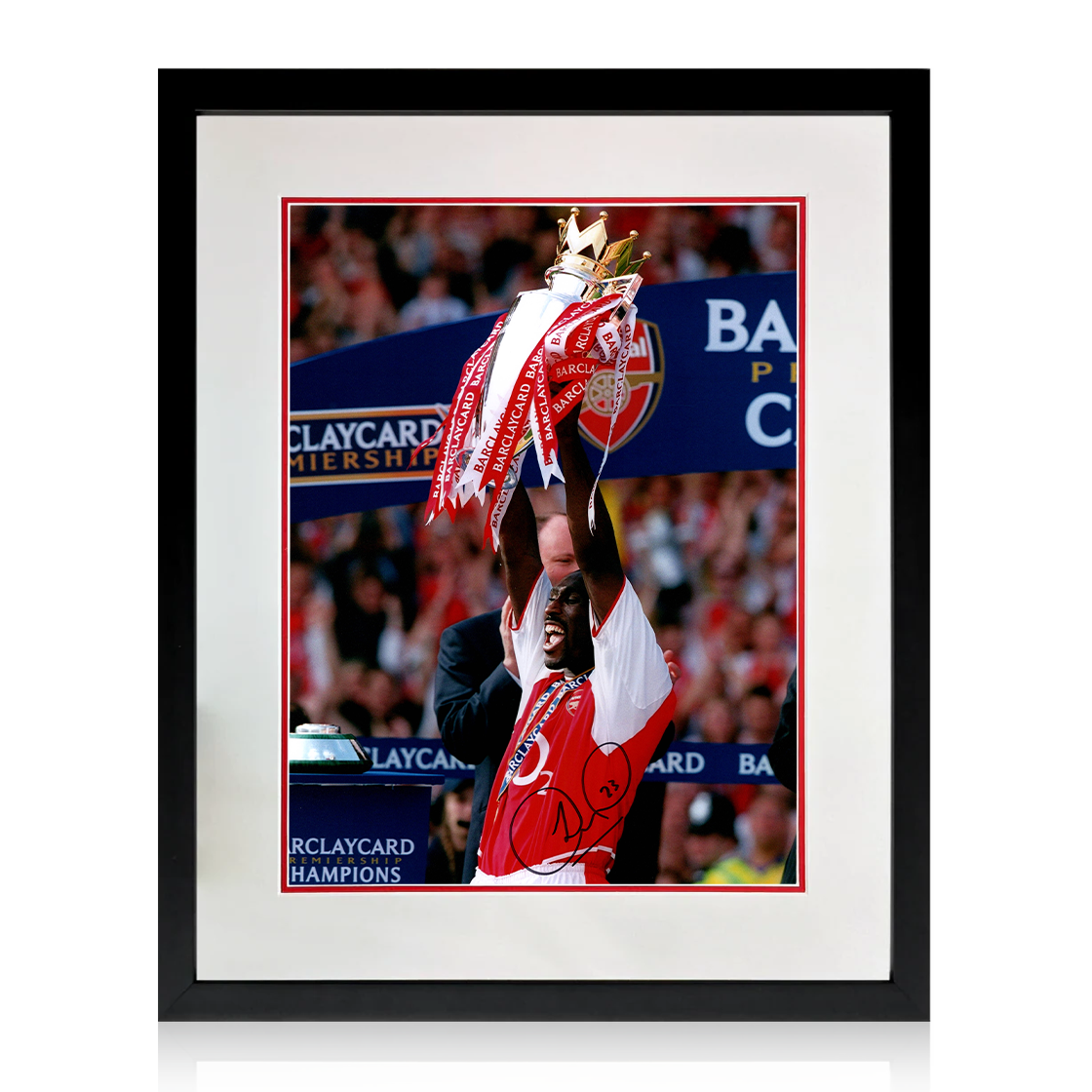 Sol Campbell Signed Arsenal Image Compact Frame