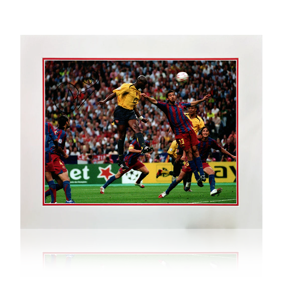 Sol Campbell Signed Arsenal Image Deluxe Mount