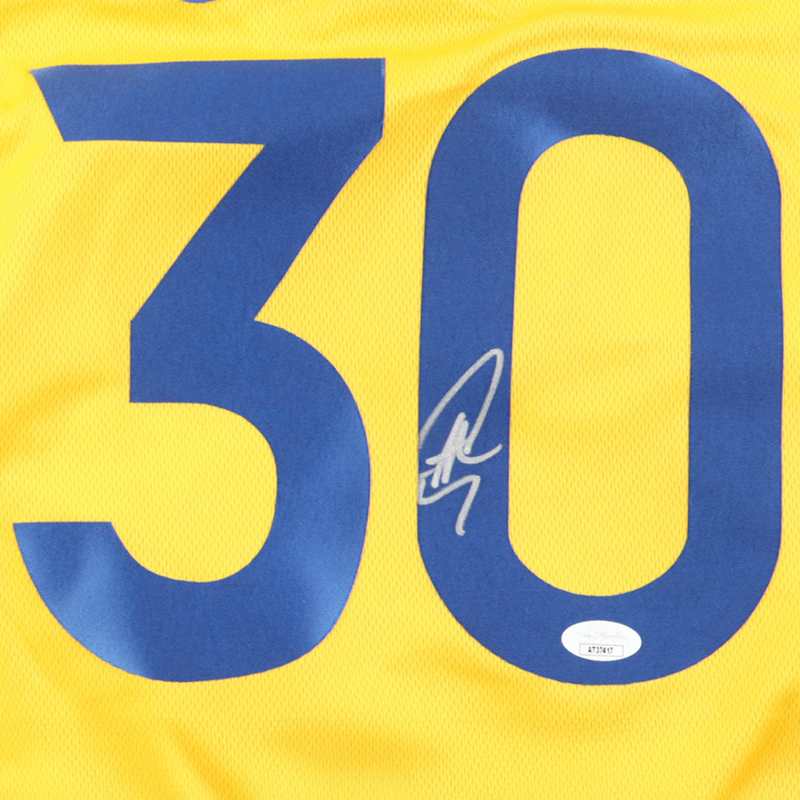 Stephen Curry Signed Golden State Warriors Display (JSA)